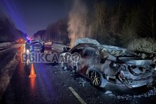 выкса.рф, Два человека пострадали в ночном ДТП на трассе Выкса-Навашино: автомобили загорелись после столкновения